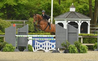 Taylor St. Jacques won the $5,000 Equitation Challenge riding Charisma on Saturday, May 13, during the 2017 Old Salem Farm Spring Horse Shows at Old Salem Farm in North Salem, NY; photo © The Book