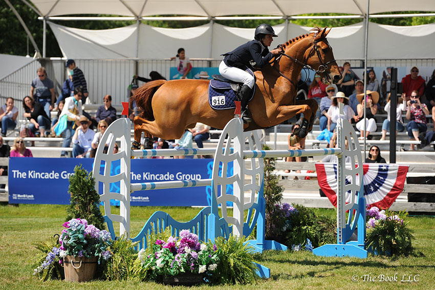 Lauren Tisbo and Brindis Bogibo finished third in the $130,000 Empire State Grand Prix CSI3*, presented by The Kincade Group, on Sunday, May 21, to conclude the 2017 Old Salem Farm Spring Horse Shows at Old Salem Farm in North Salem, NY. Photo by The Book