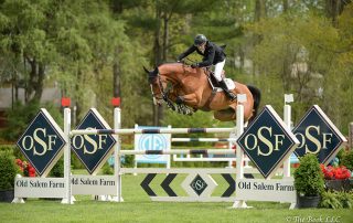 Captain Brian Cournane topped the $35,000 New York Welcome Stake CSI2*, presented by Douglas Elliman Real Estate, riding Armik on Friday, May 11, during the 2018 Old Salem Farm Spring Horse Shows at Old Salem Farm in North Salem, NY. Photo by The Book