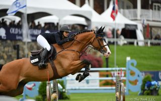 Adrienne Sternlicht won her first grand prix in the $50,000 Old Salem Farm Grand Prix CSI2*, presented by The Kincade Group, riding Toulago on Sunday, May 13, during the 2018 Old Salem Farm Spring Horse Shows at Old Salem Farm in North Salem, NY. Photo by The Book