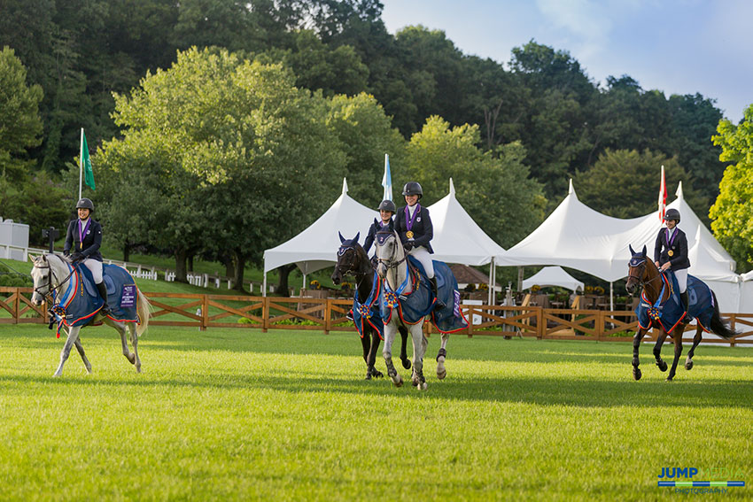 The 2018 Adequan®/FEI North American Youth Championships, presented by Gotham North, featured five days of dressage and show jumping competition hosted at Old Salem Farm in North Salem, NY. Photo by Jump Media